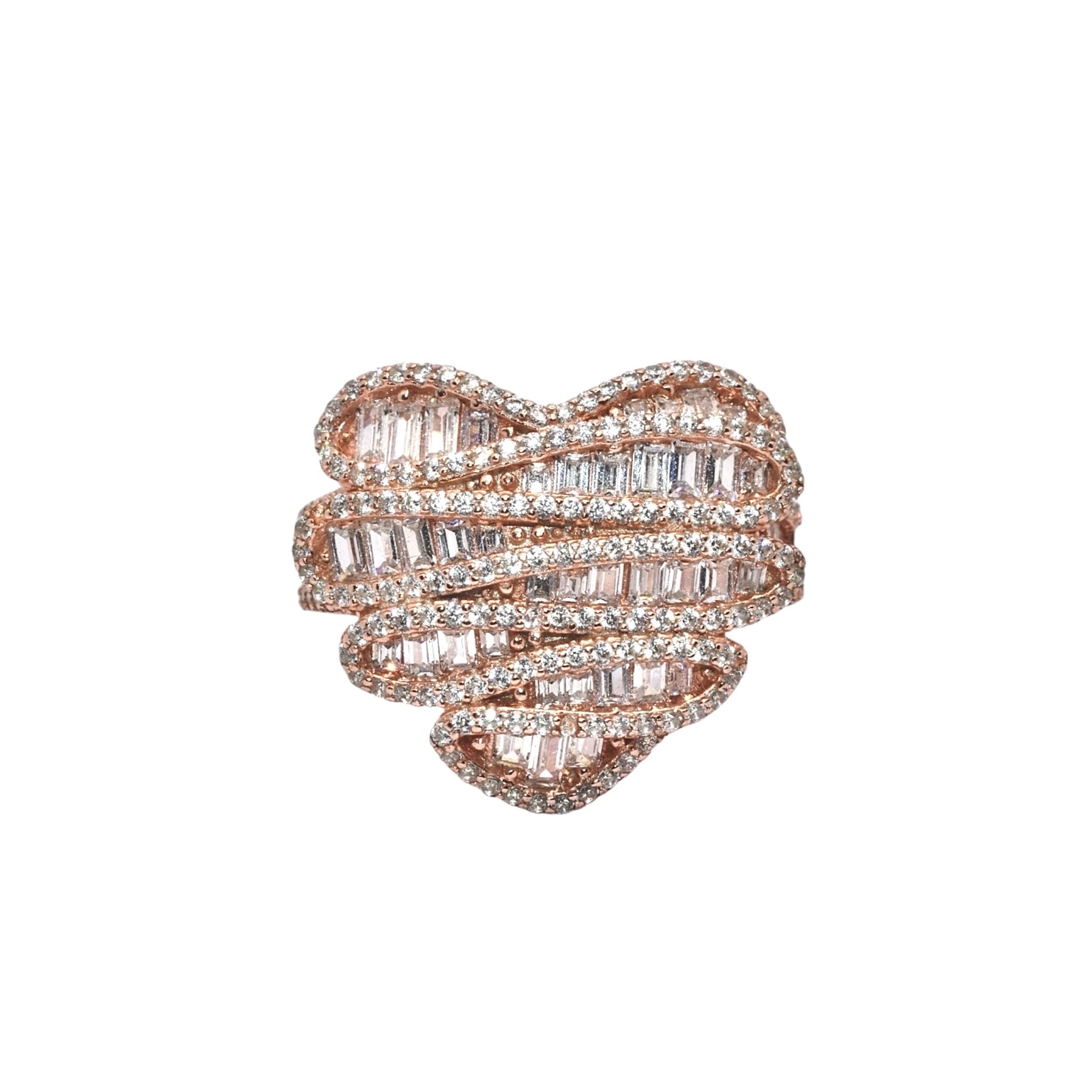 Heart Shape Rose Gold Ring