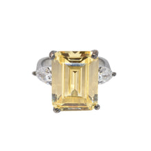 Yellow Coloured Cocktail Ring