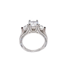 Silver Ivy Solitaire Ring