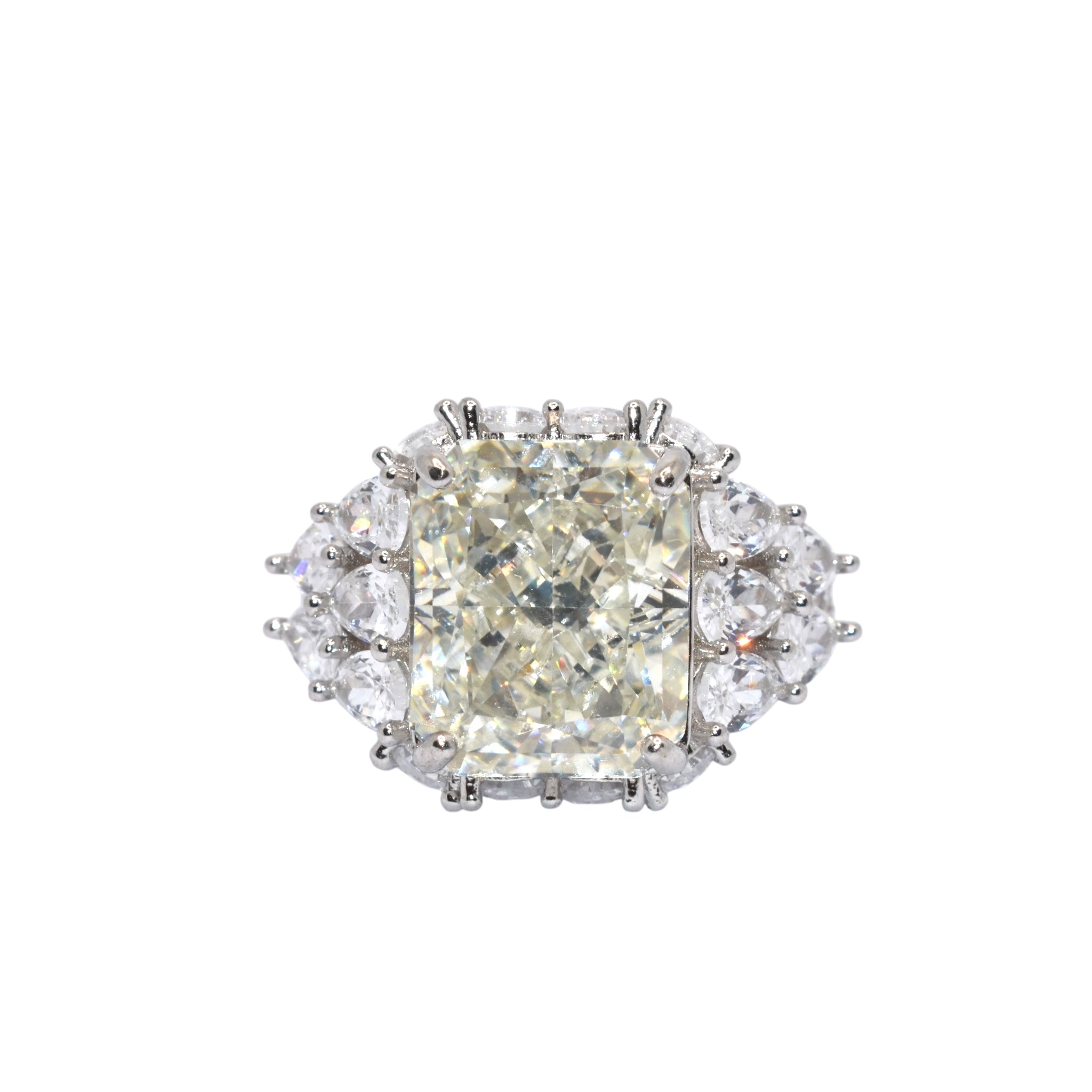 Ice Cut Emerald Cut Ring