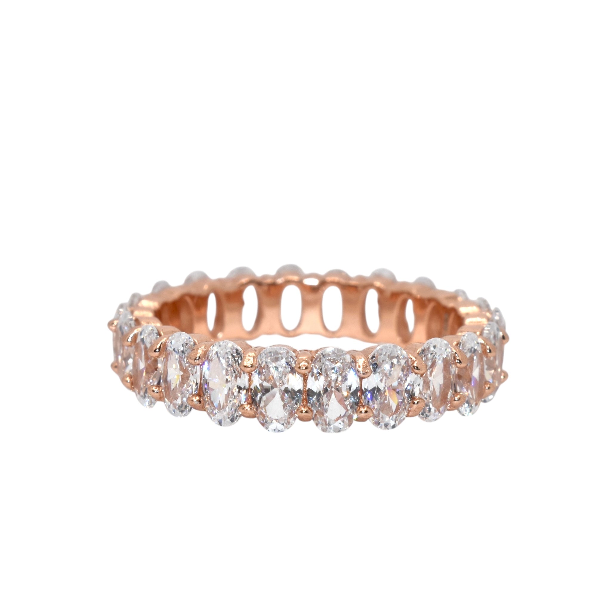 Rose gold Oval Band Ring