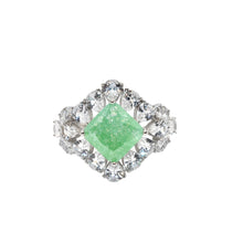 Pastel Coloured Cushion Cut Ring