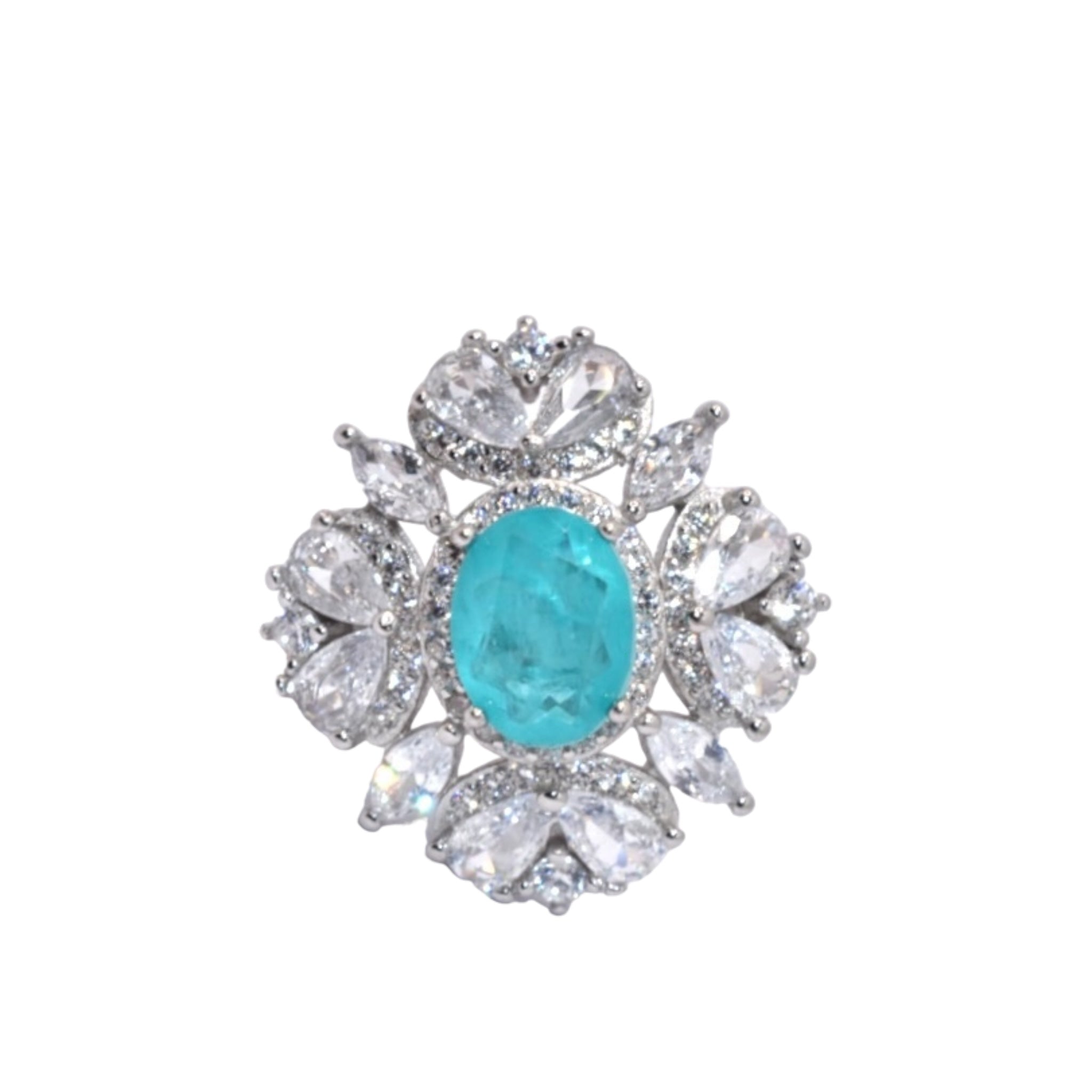 Pariba Coloured Oval Shape Ring