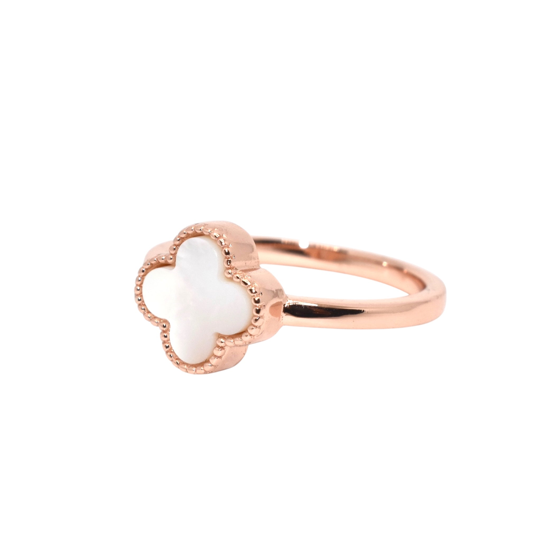 Rose Gold Clover Ring