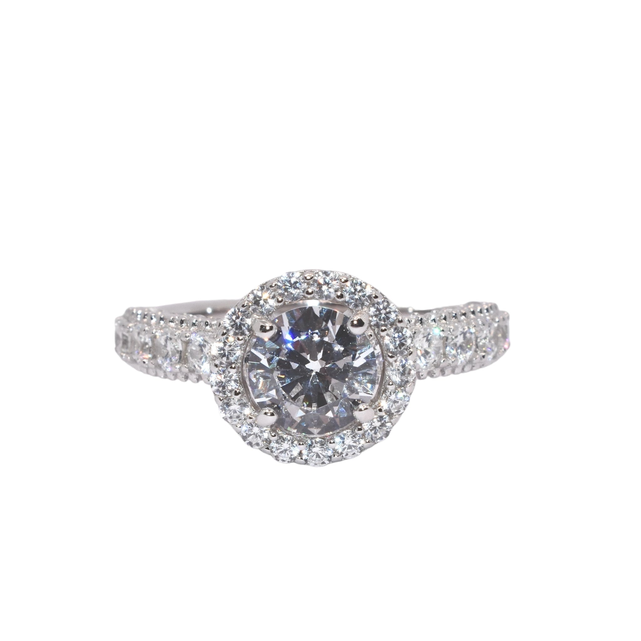 Halo Solitaire Ring