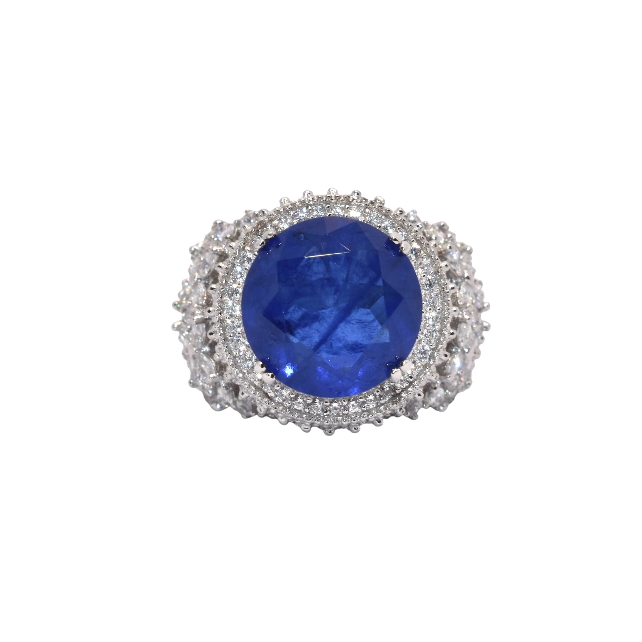 Solitaire Sapphire Coloured Cocktail Ring