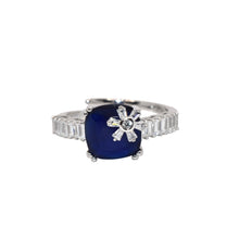 Sapphire Coloured Baguette Ring