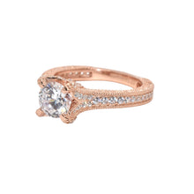 Rose Gold Solitaire ring