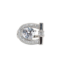 Magnet Shape Cushion Cut Ring