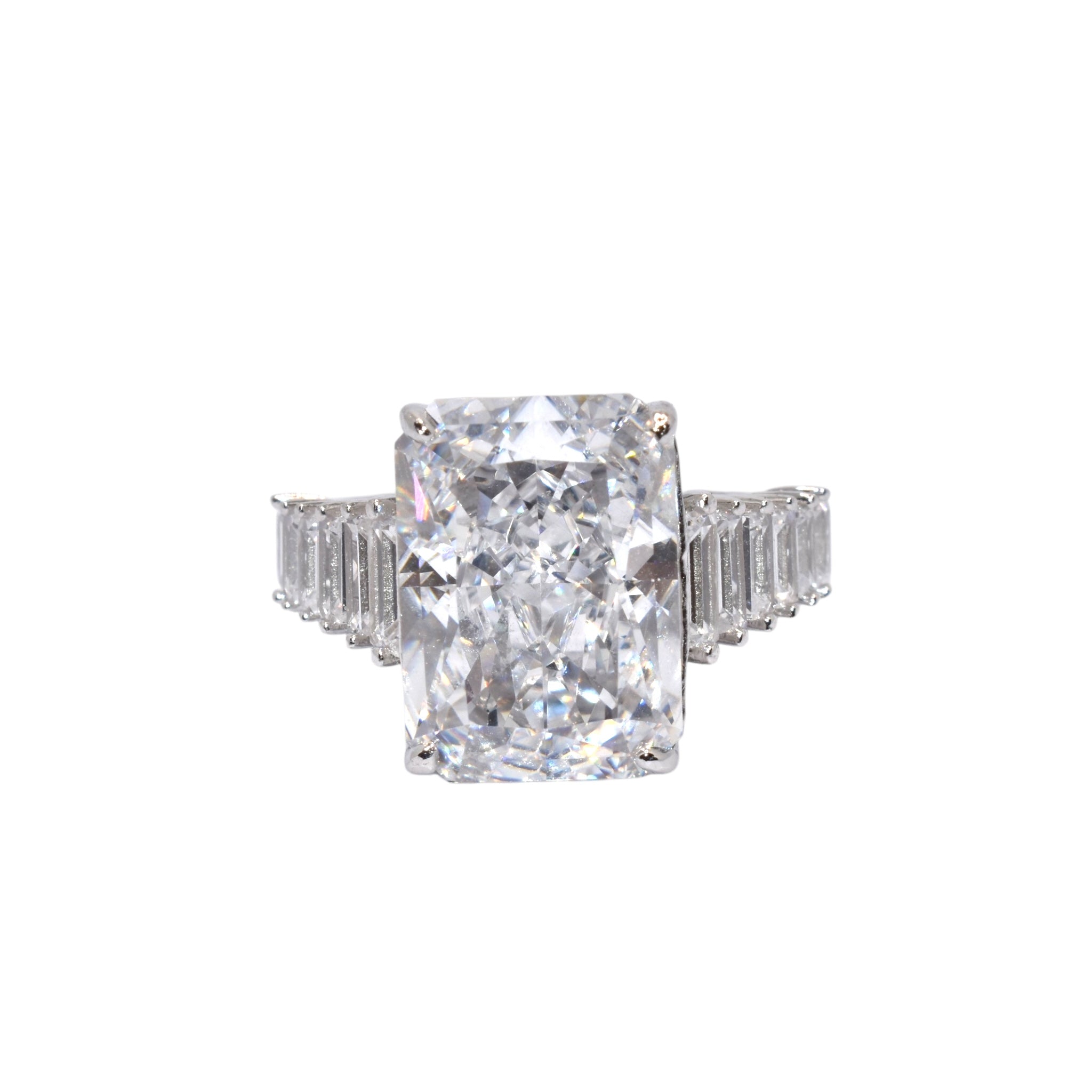 Ice Cut Emerald Cut Ring