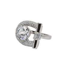 Magnet Shape Cushion Cut Ring