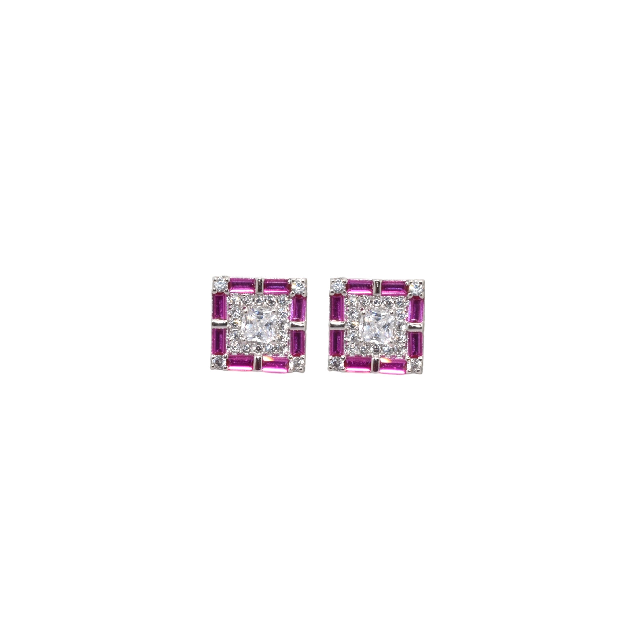 Akari Ruby Coloured Studs