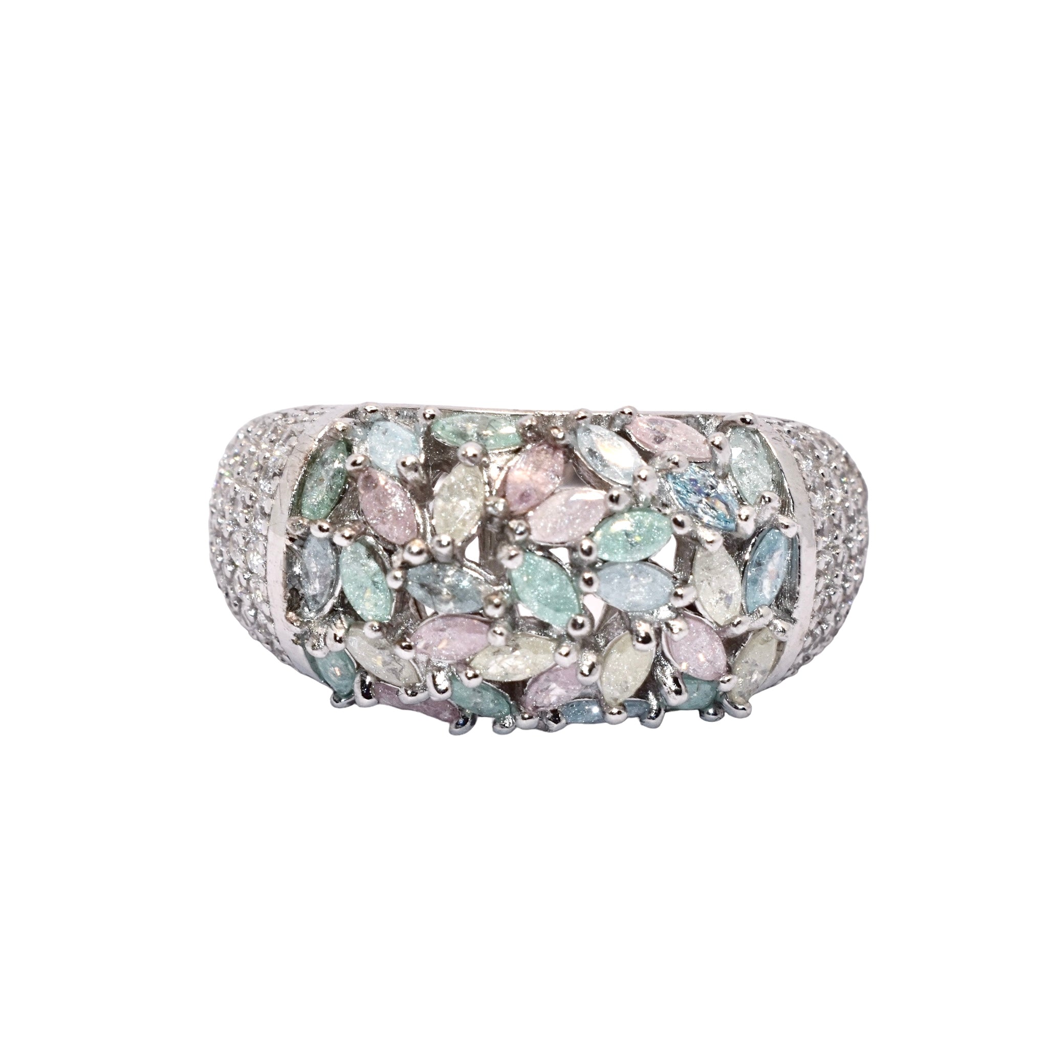 Marquise Shape Pastel Ring