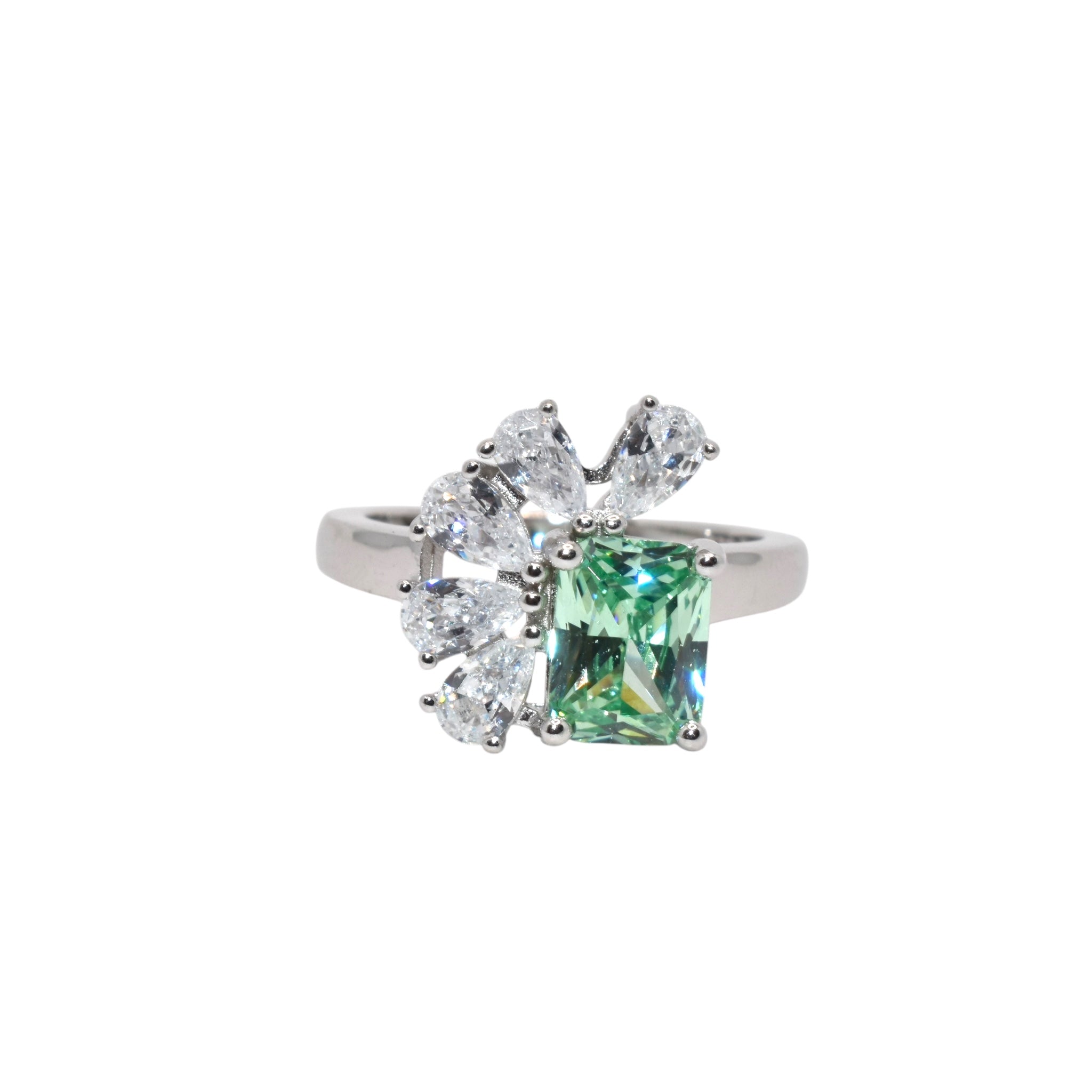 Pariba Coloured Emerald Cut Ring