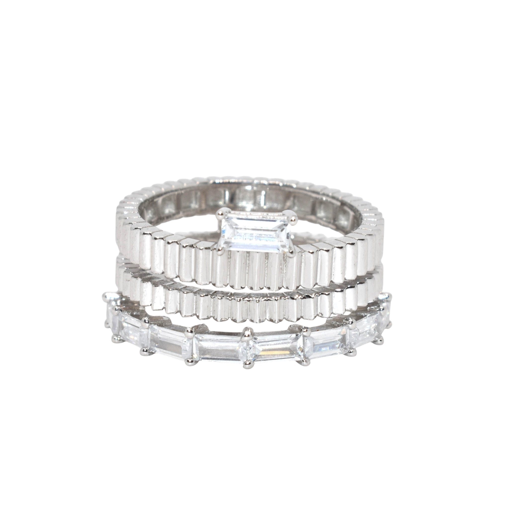 Emerald Cut Band Ring