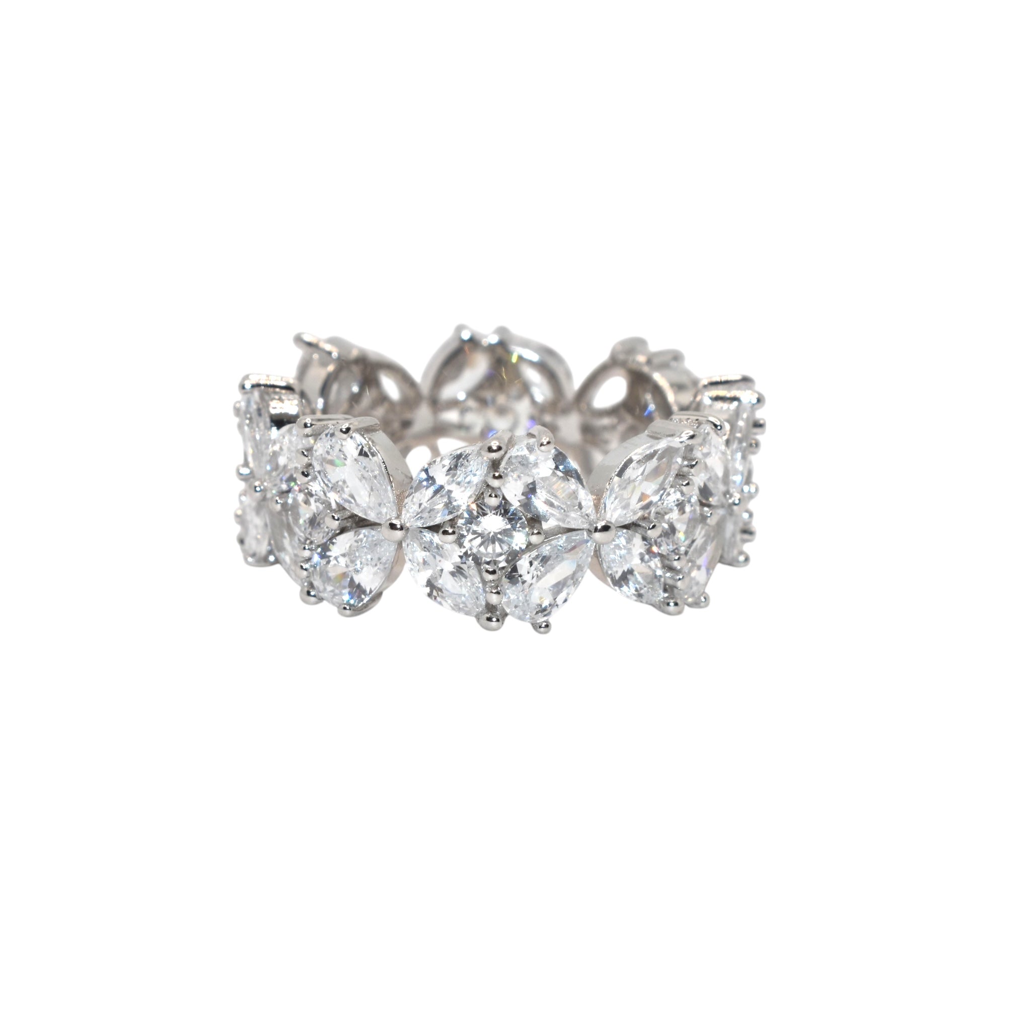 Flower Shape Band Ring