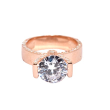 Midnight Edge Solitaire Ring