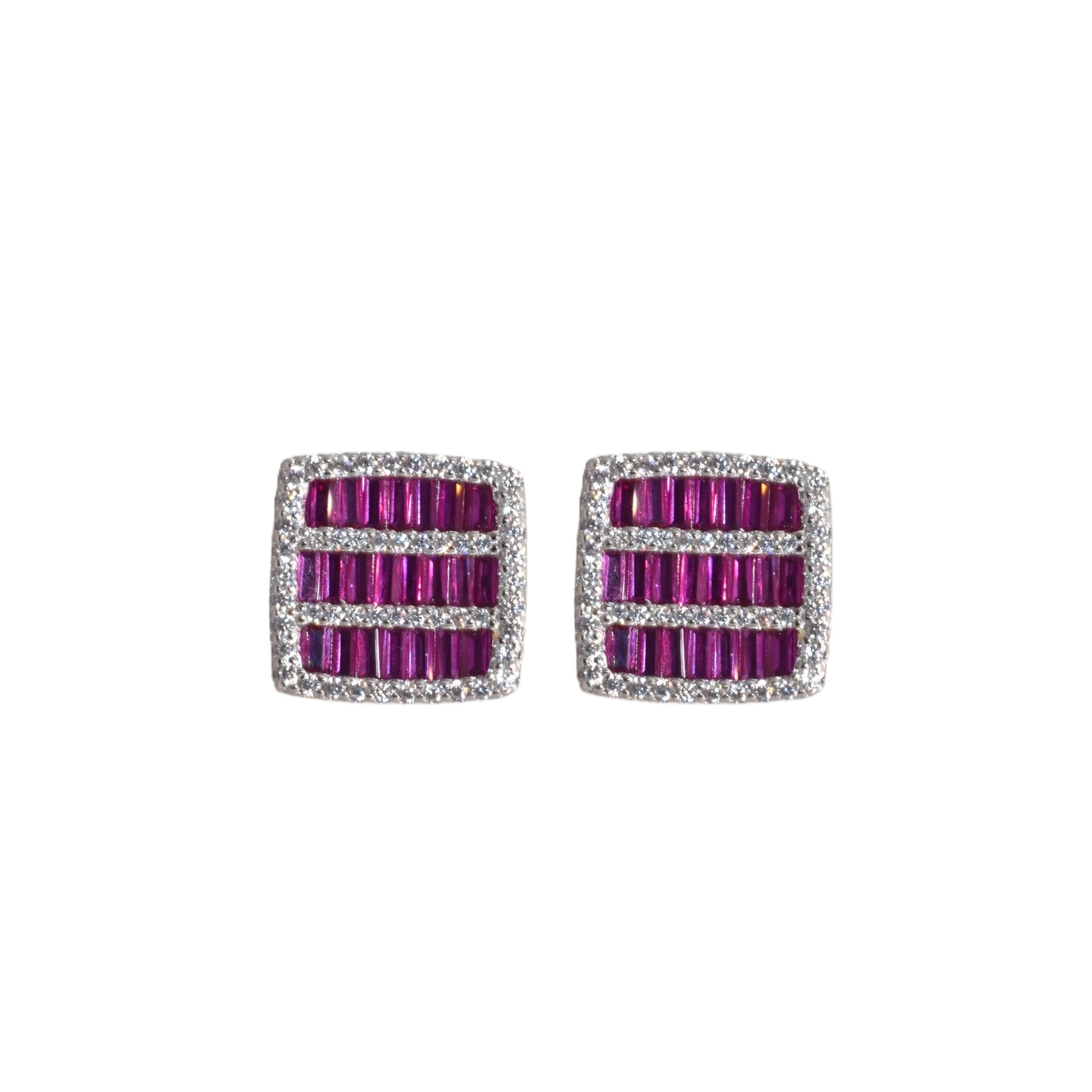Izumi Ruby Coloured Studs