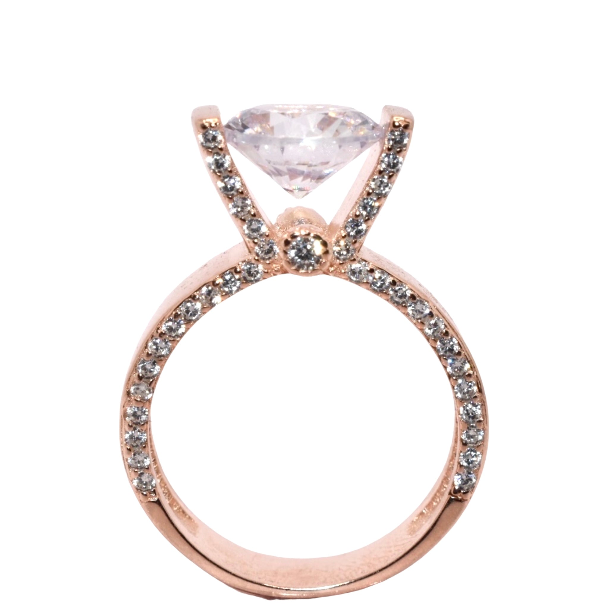 Rose Gold Solitaire Ring