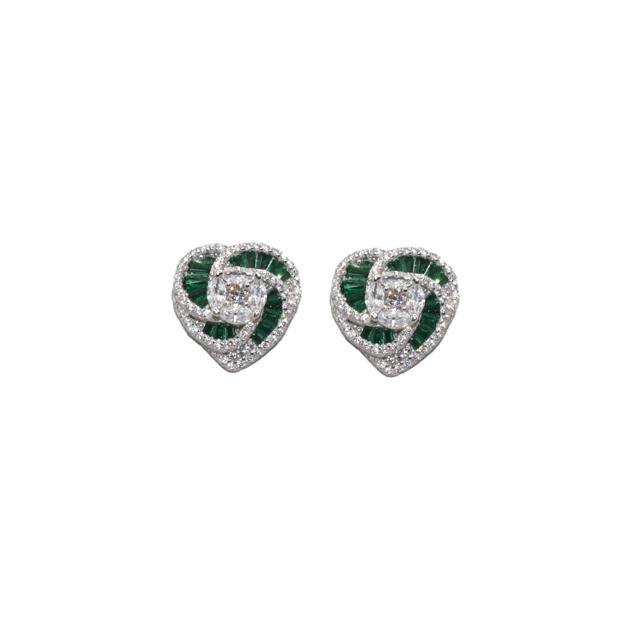 Chiyo Emerald Coloured Studs