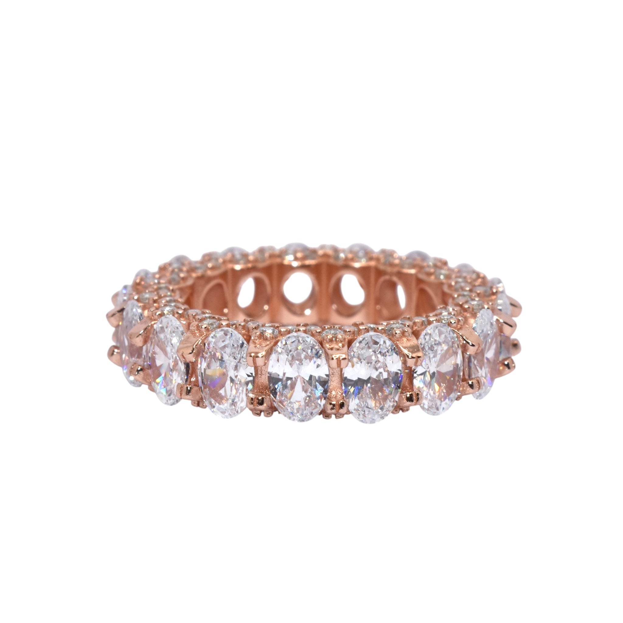 Rose Gold Oval Band Ring