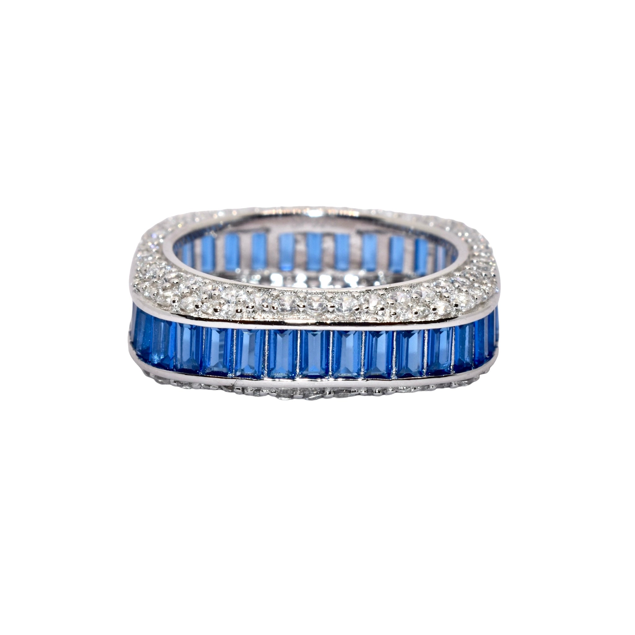 Sapphire coloured band Ring