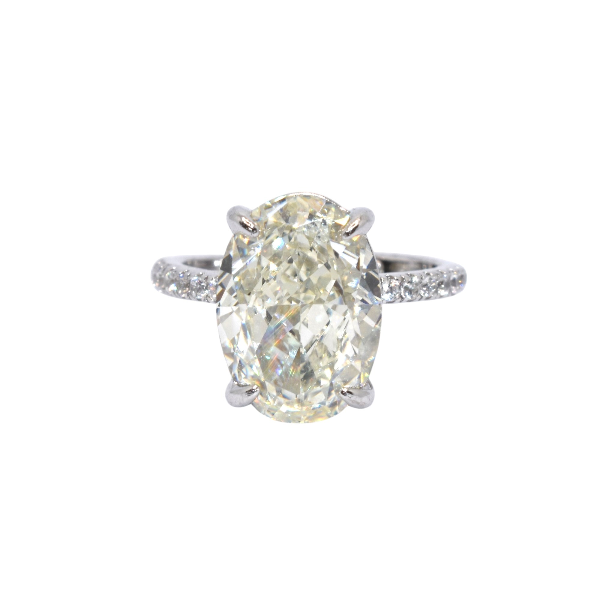 Ice Cut Oval Shape Ring
