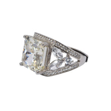 Cushion Cut Ice Stone Ring