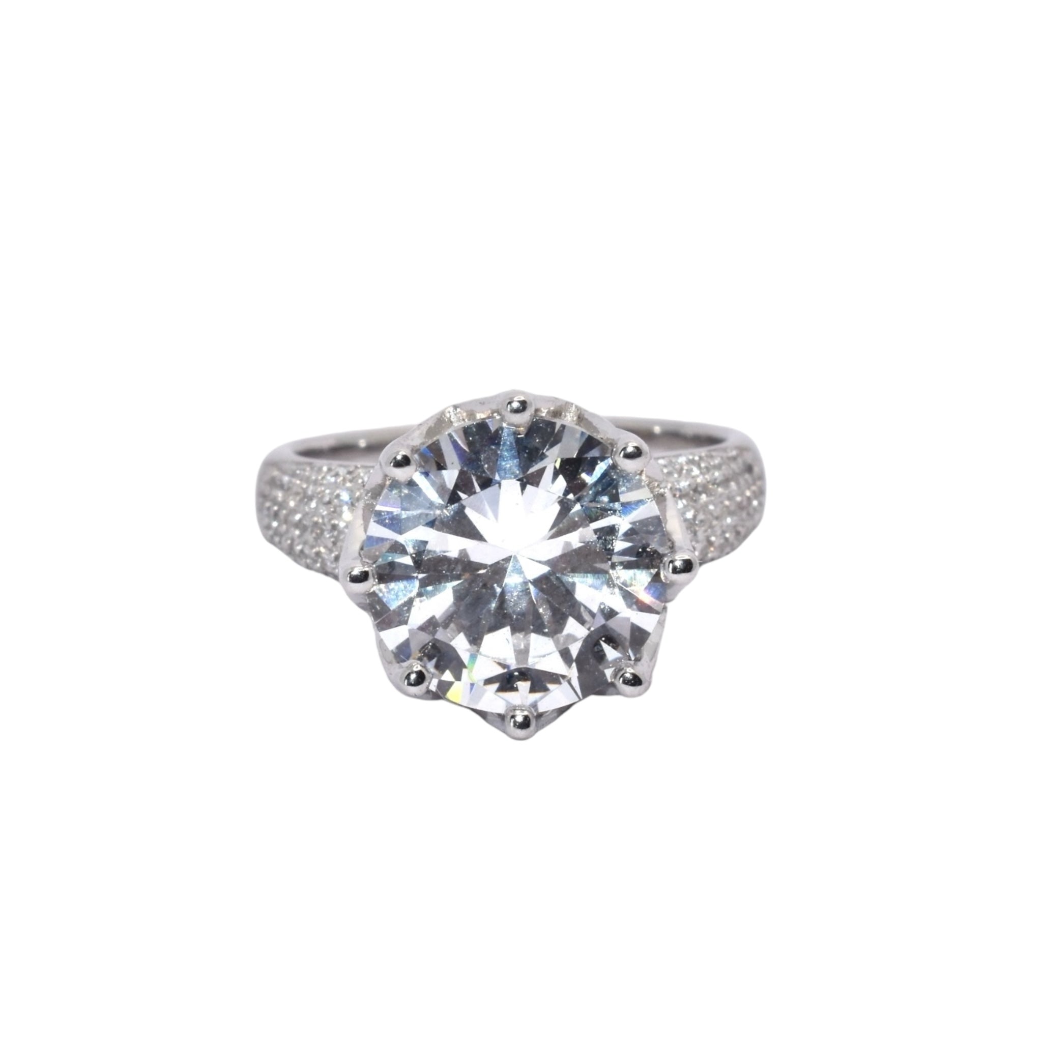 Crown Solitaire Ring