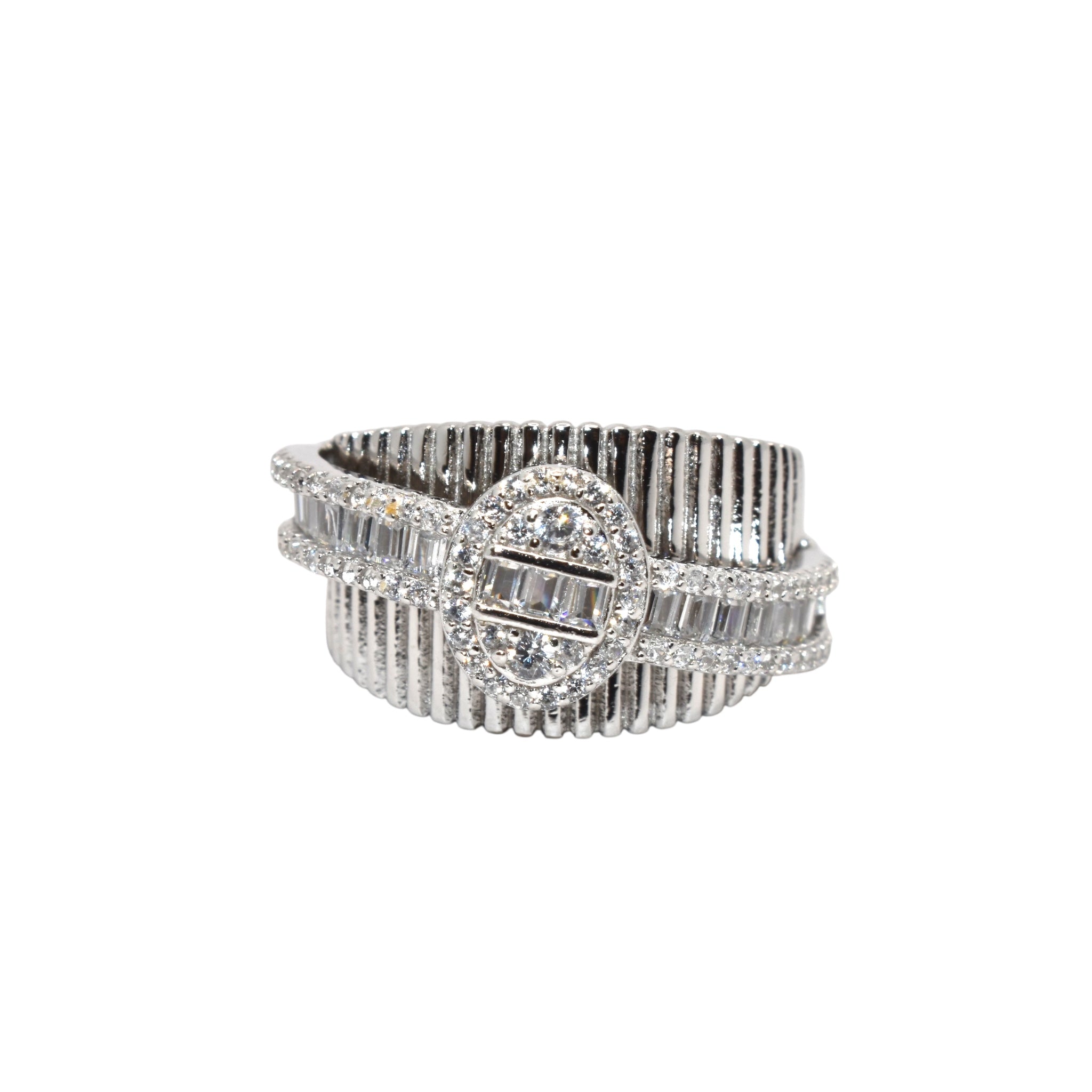 Oval Shape Baguette Ring