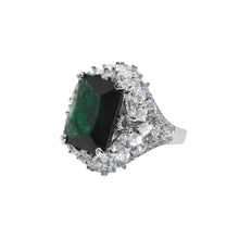 Emerald Coloured Cocktail Ring