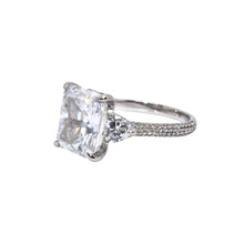 Tri Shape Emerald Cut Ice Stone Ring