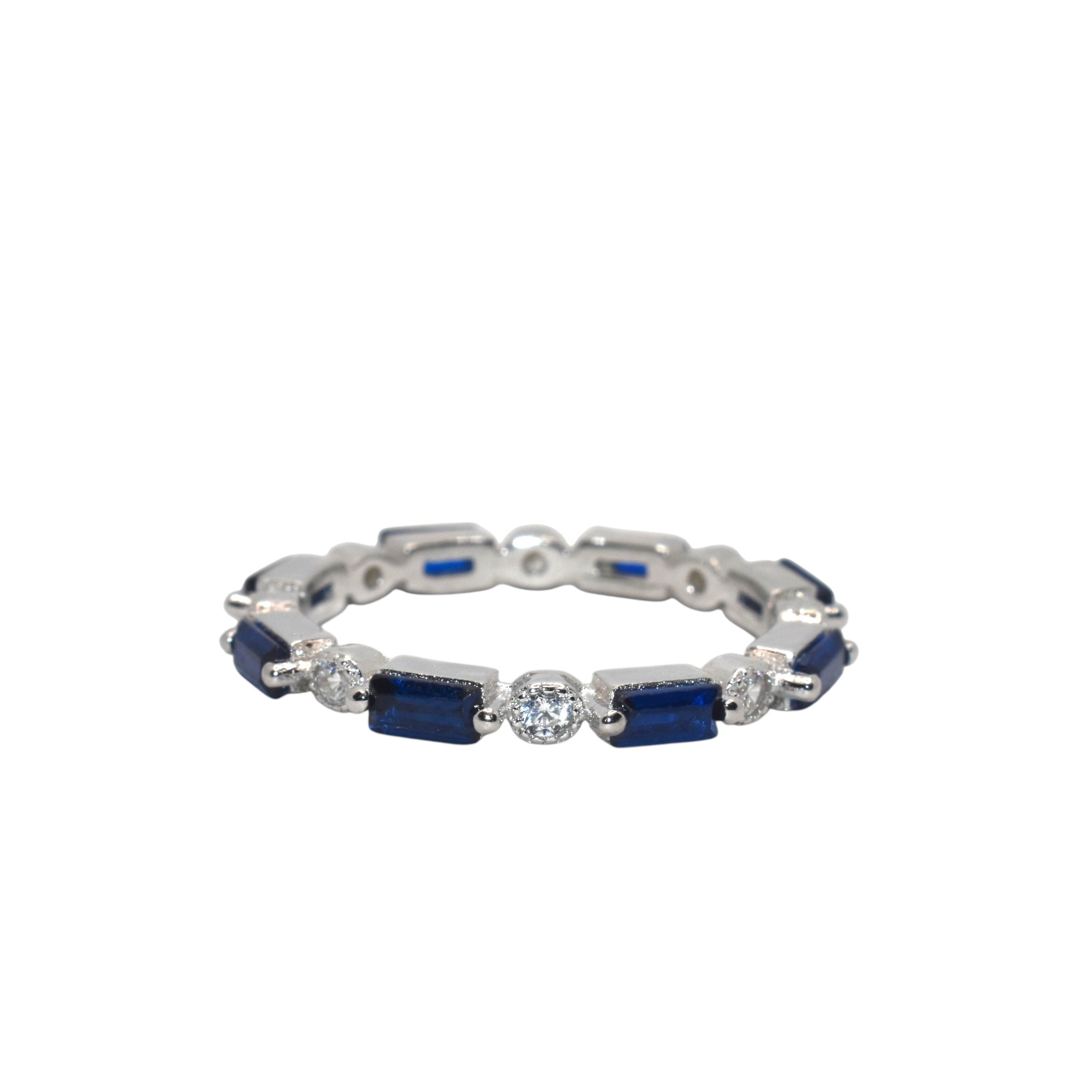 Sapphire Coloured Band Ring