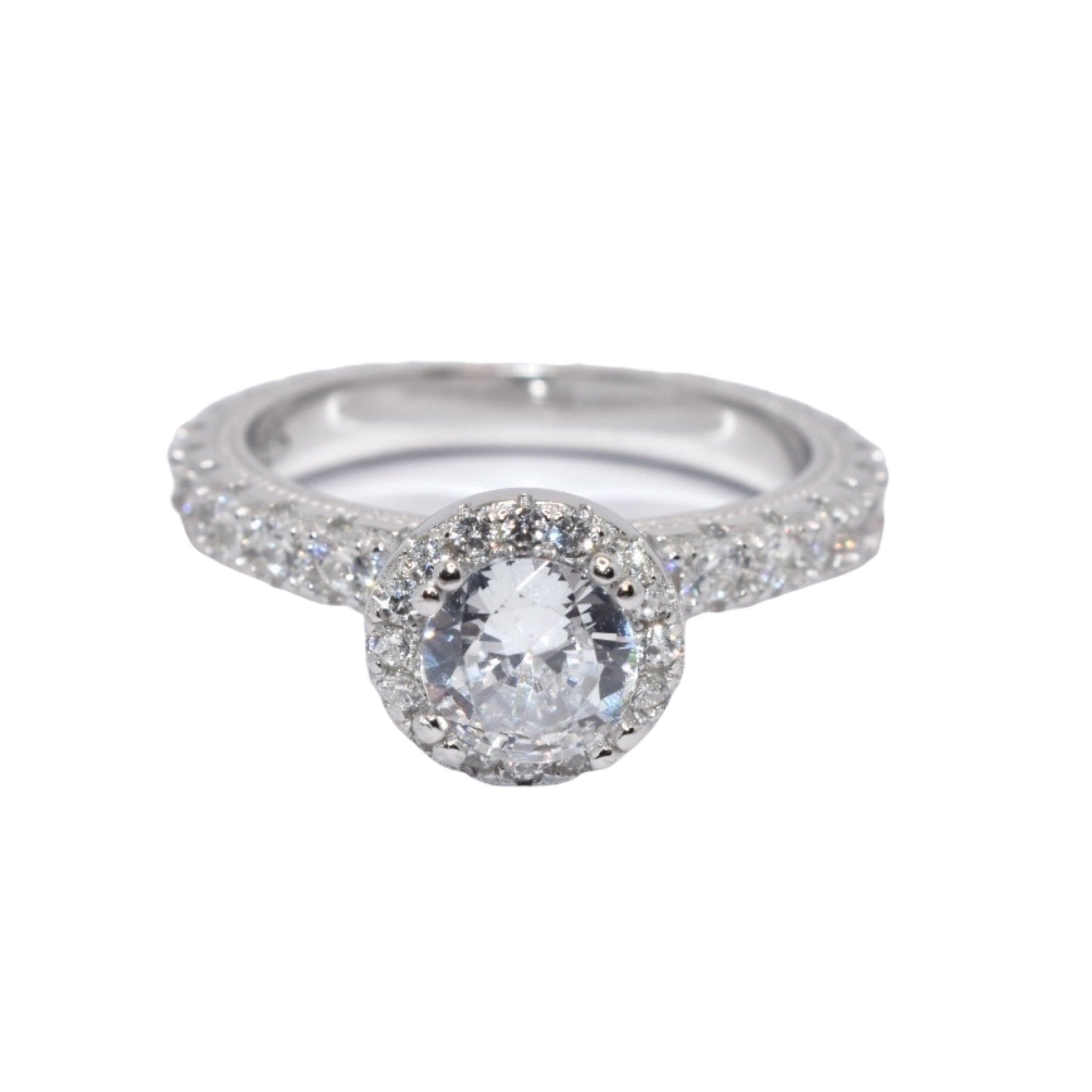 Halo Solitaire Ring