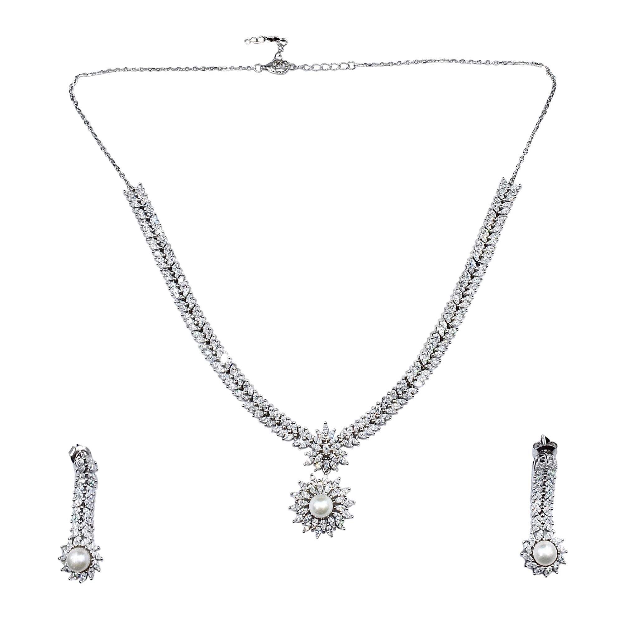 Eterna Pearl Necklace With Earring