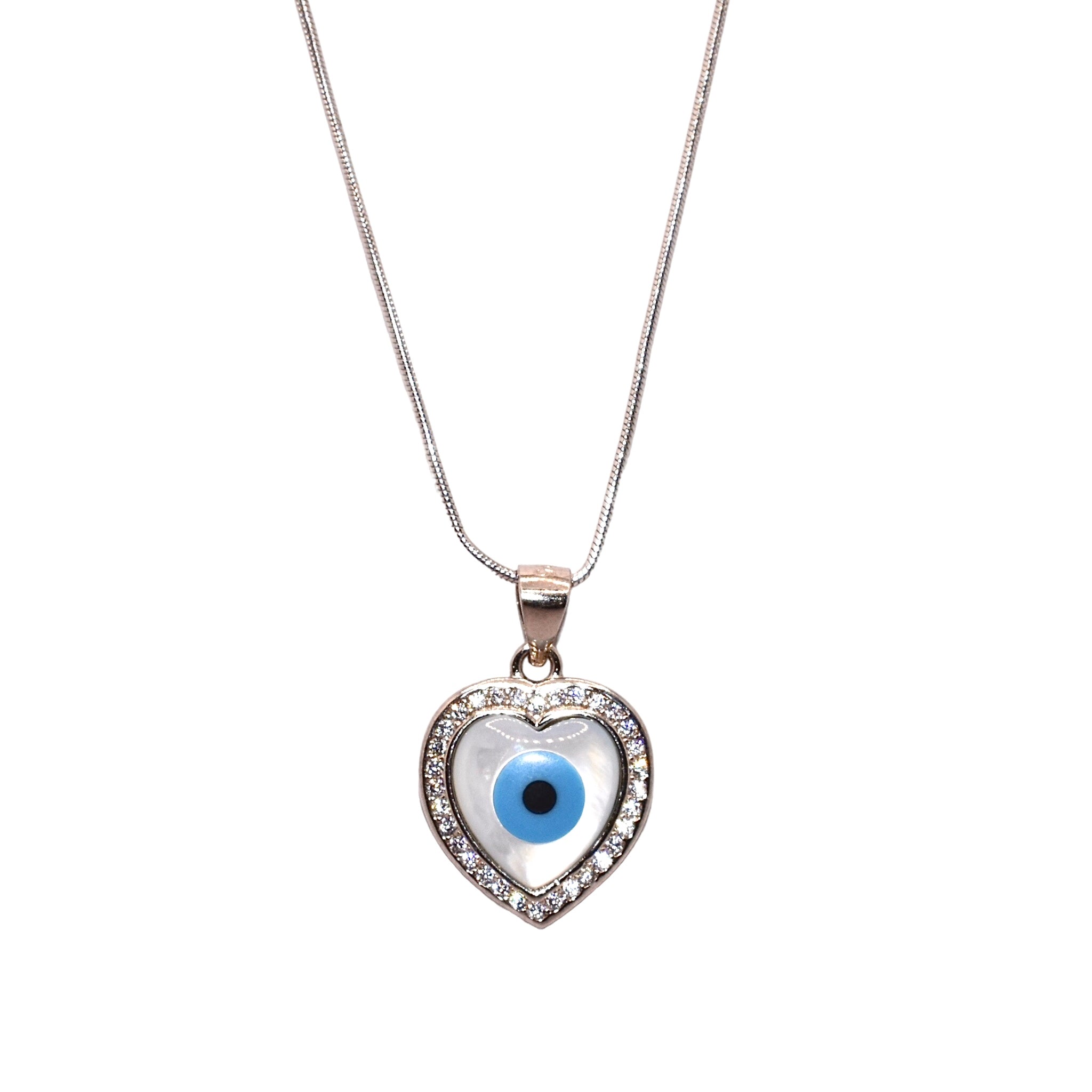 Evil eye heart shape chain Pendant