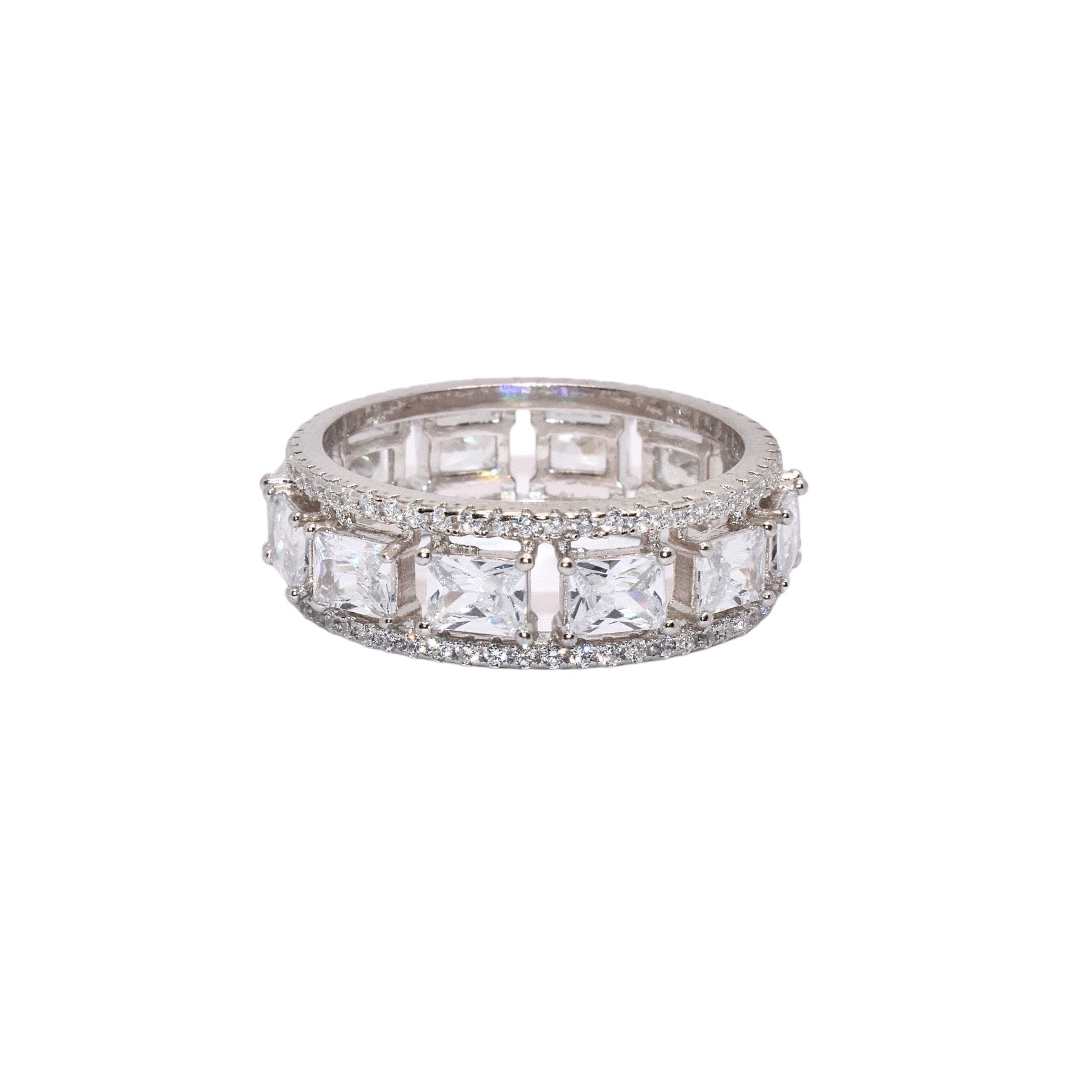 Cushion Cut Band Ring