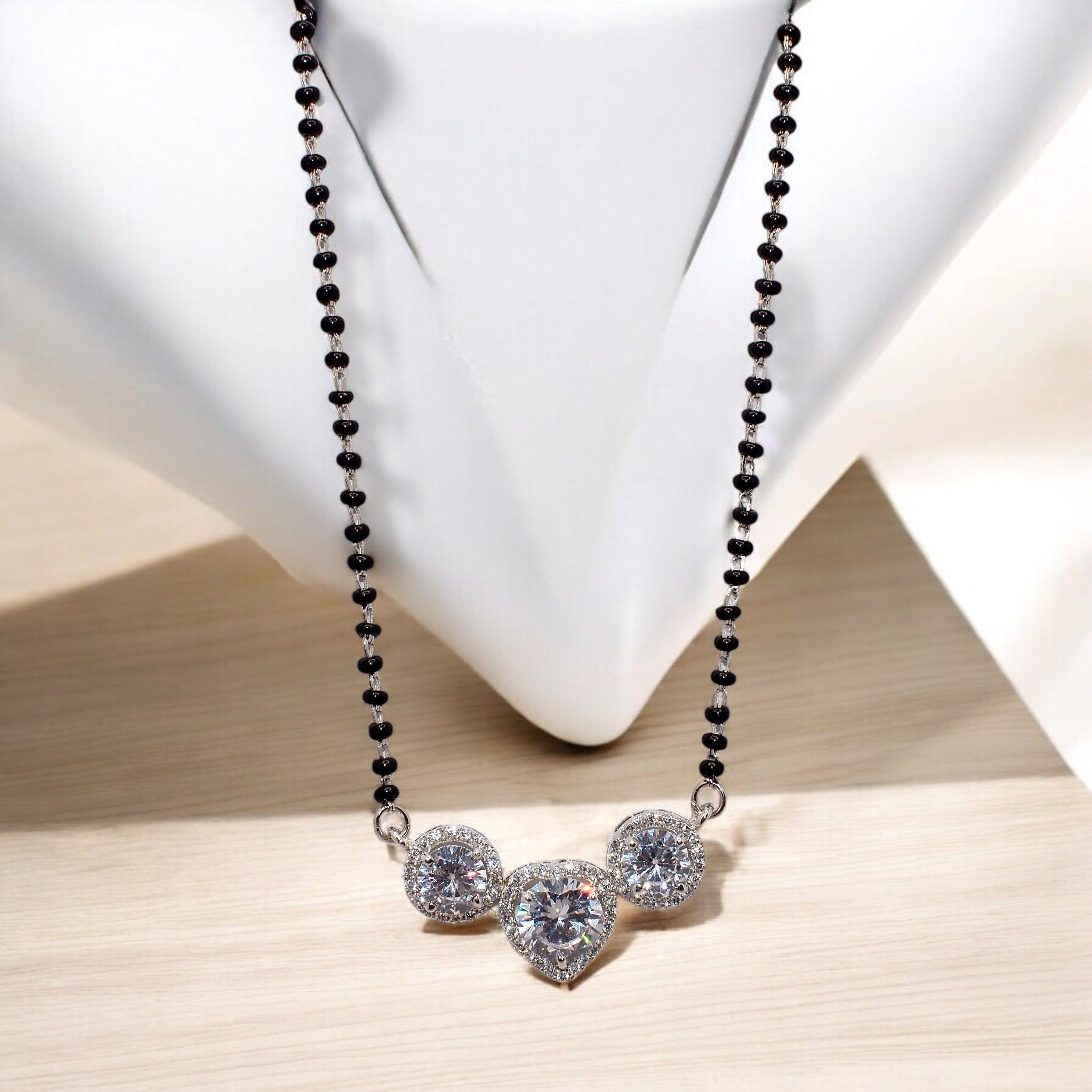 Triple Stone Mangalsutra