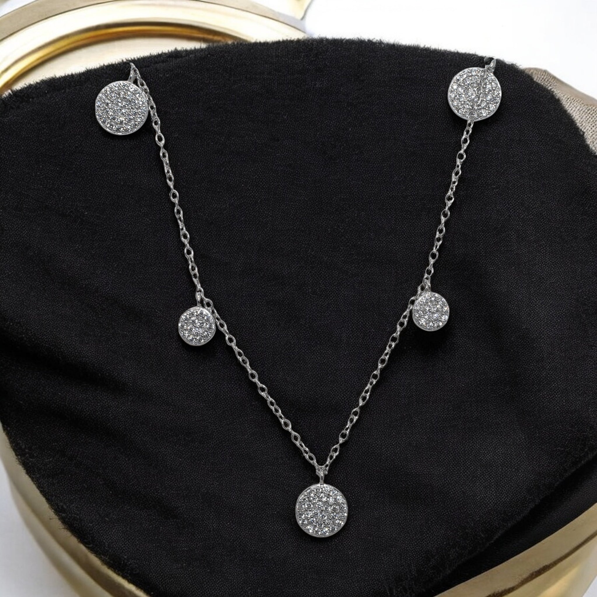 Multi Stone Round Shape Necklace