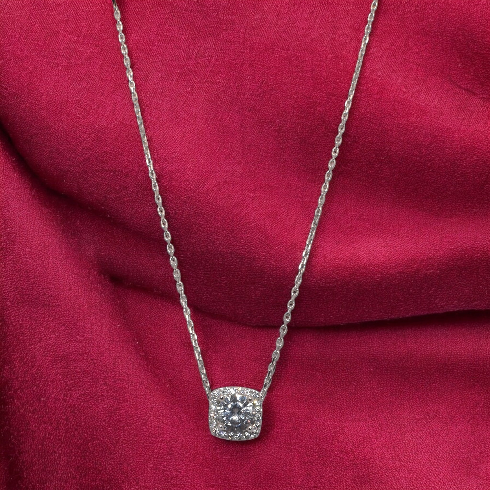 3 in 1 Cushion Ring Chain Pendant