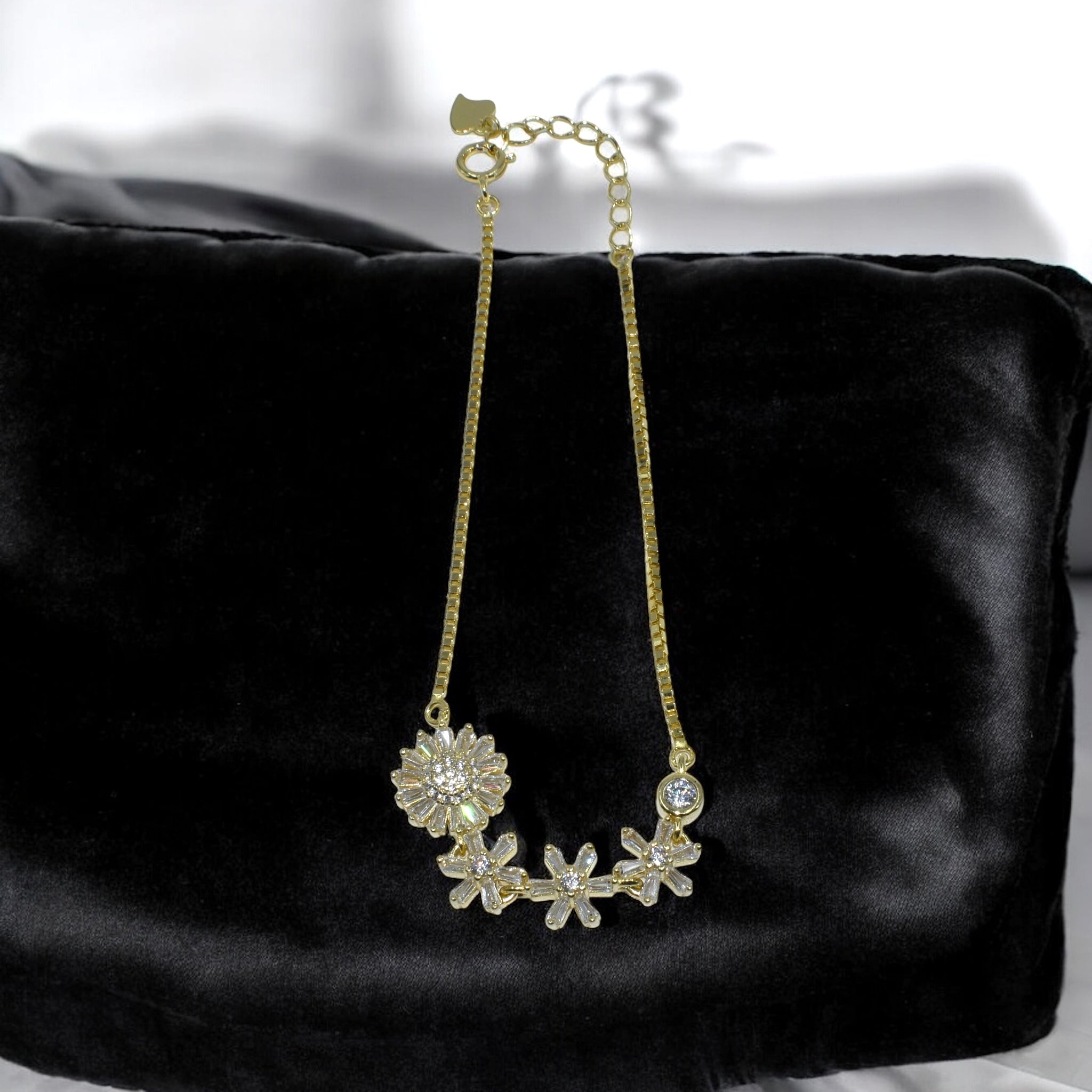 Gold Coloured Baguette Bracelet
