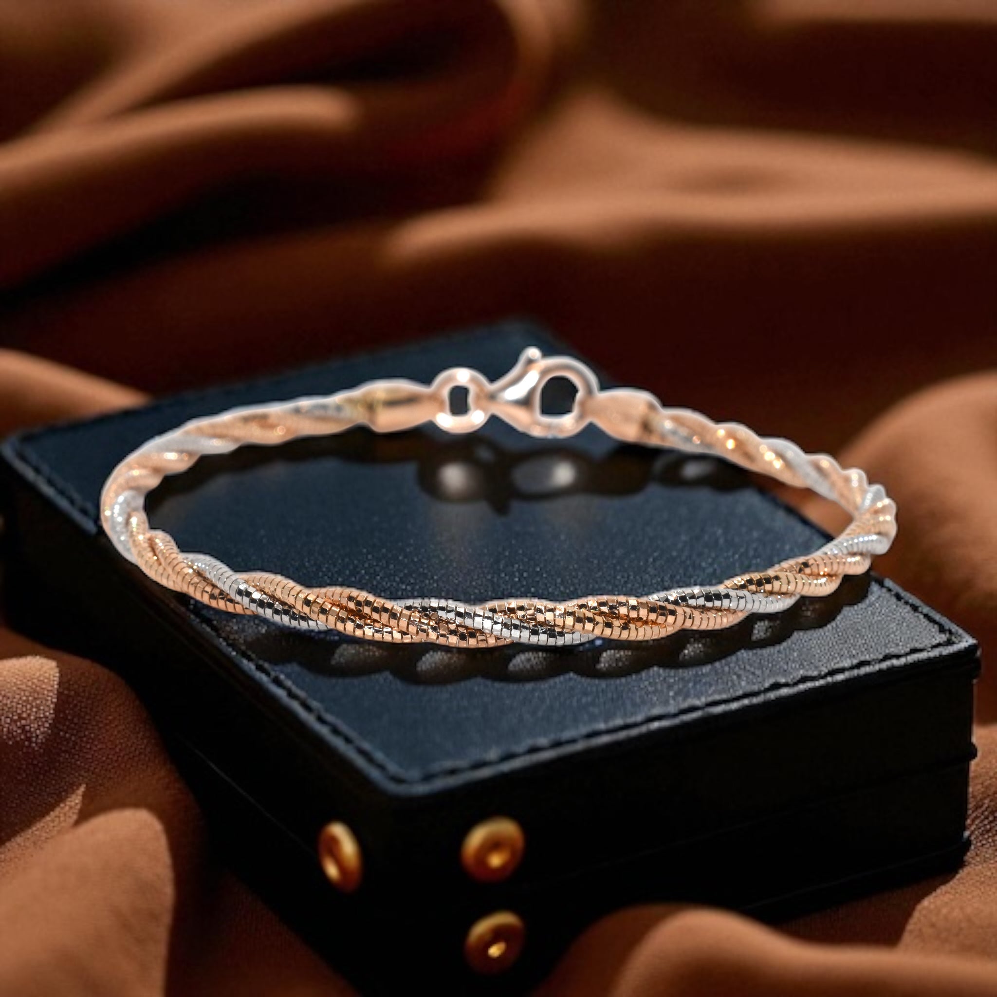 Dual Tone Italian Bracelet