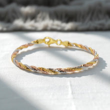 Triple Tone Italian Bracelet