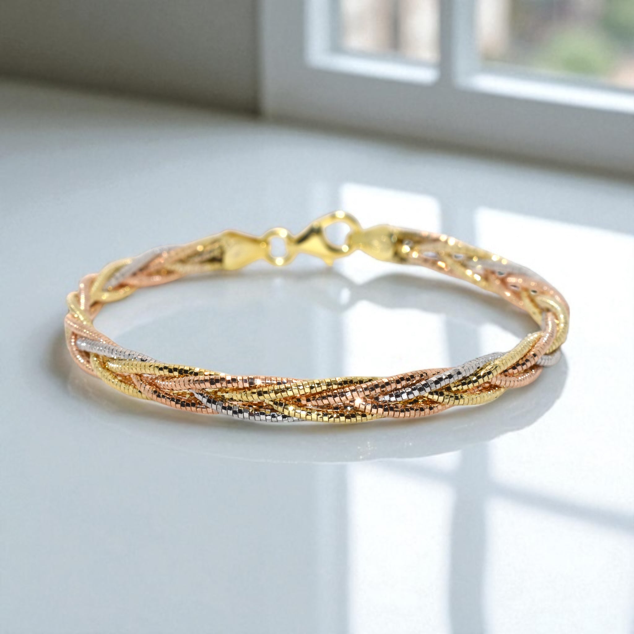 Triple Tone Italian Bracelet
