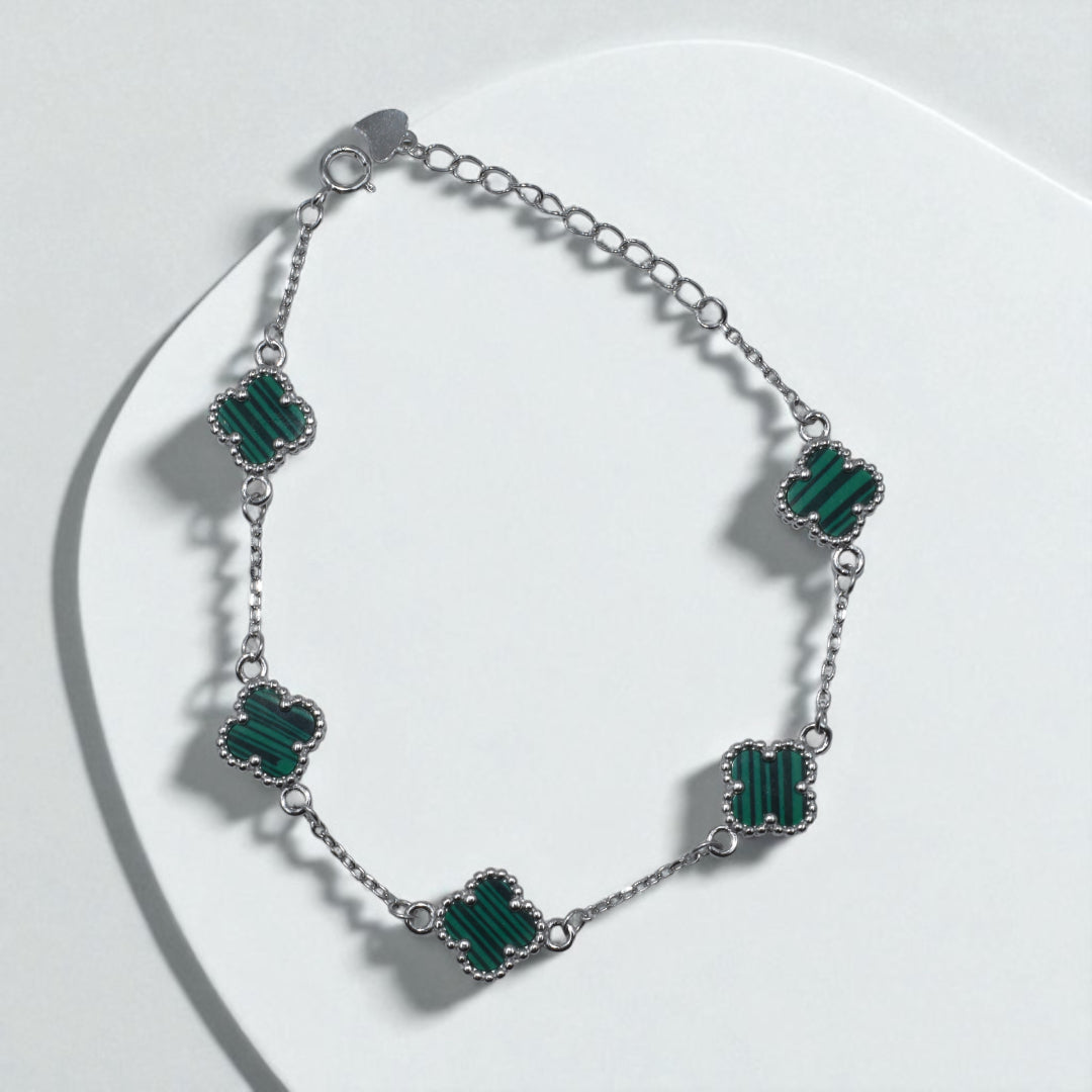 Emerald Clover Bracelet