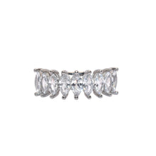 Marquise Shape Half Band Ring