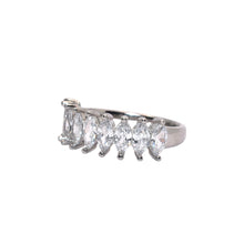 Marquise Shape Half Band Ring