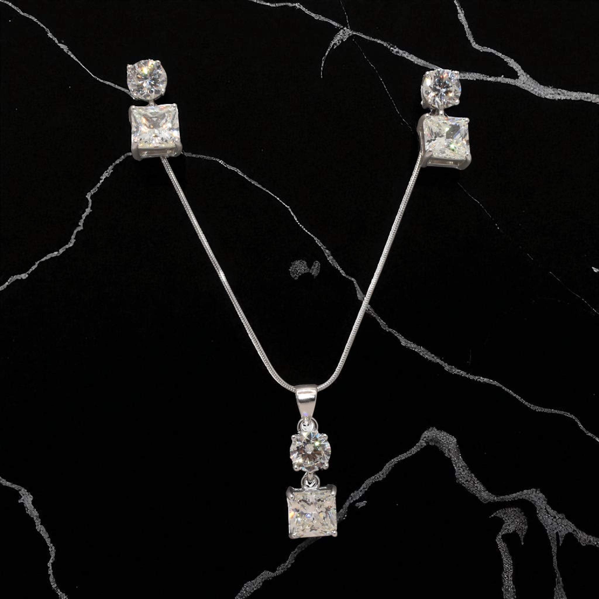Cushion Cut Chain Pendant