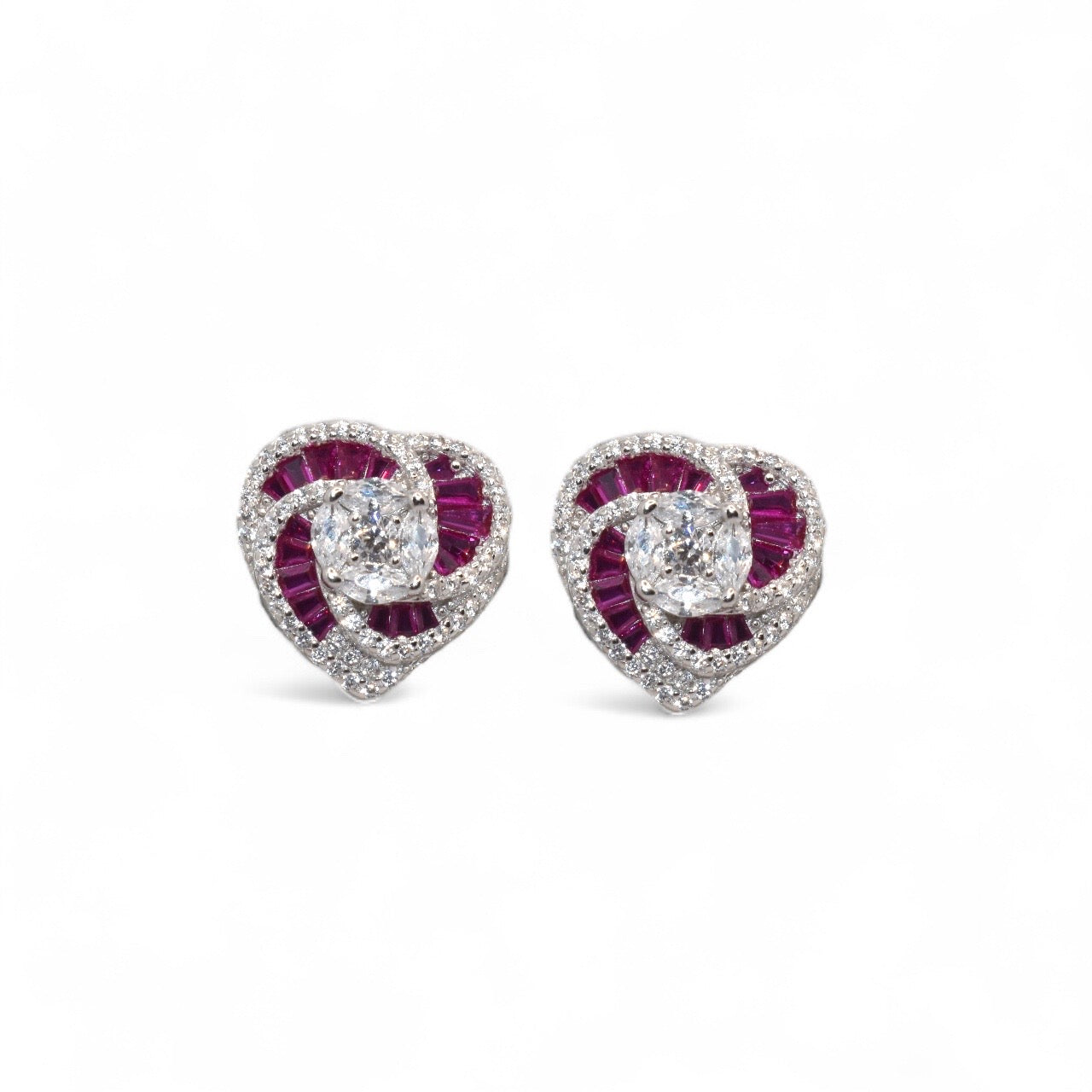 Eunji Ruby Coloured  Studs