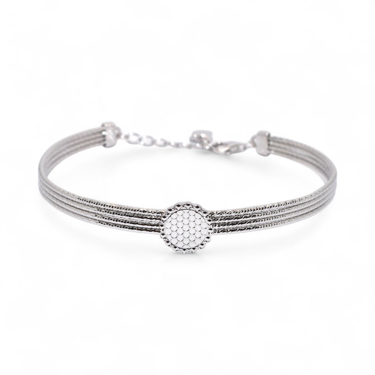 Silver Coloured Italian Bracelet